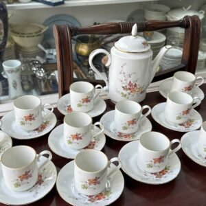 Juego de café para 11 personas porcelana verbano