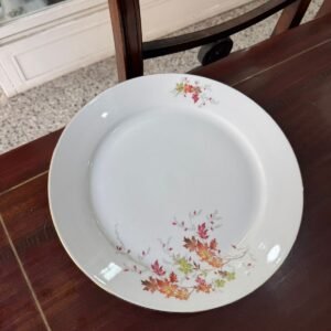 Fuente redonda porcelana verbano