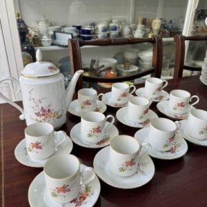 Juego de café para 11 personas porcelana verbano