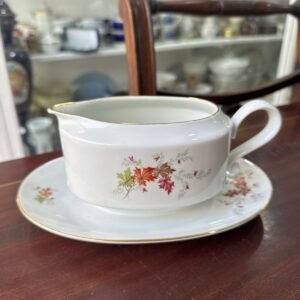 Salsera con fuente porcelana verbano