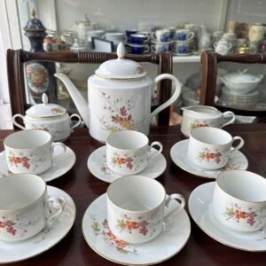 Juego de té porcelana verbano para 6 personas