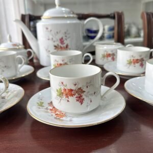 Juego de té porcelana verbano para 6 personas