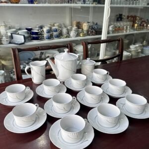 Juego de té porcelana verbano para 11 personas