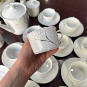Juego de té porcelana verbano para 11 personas
