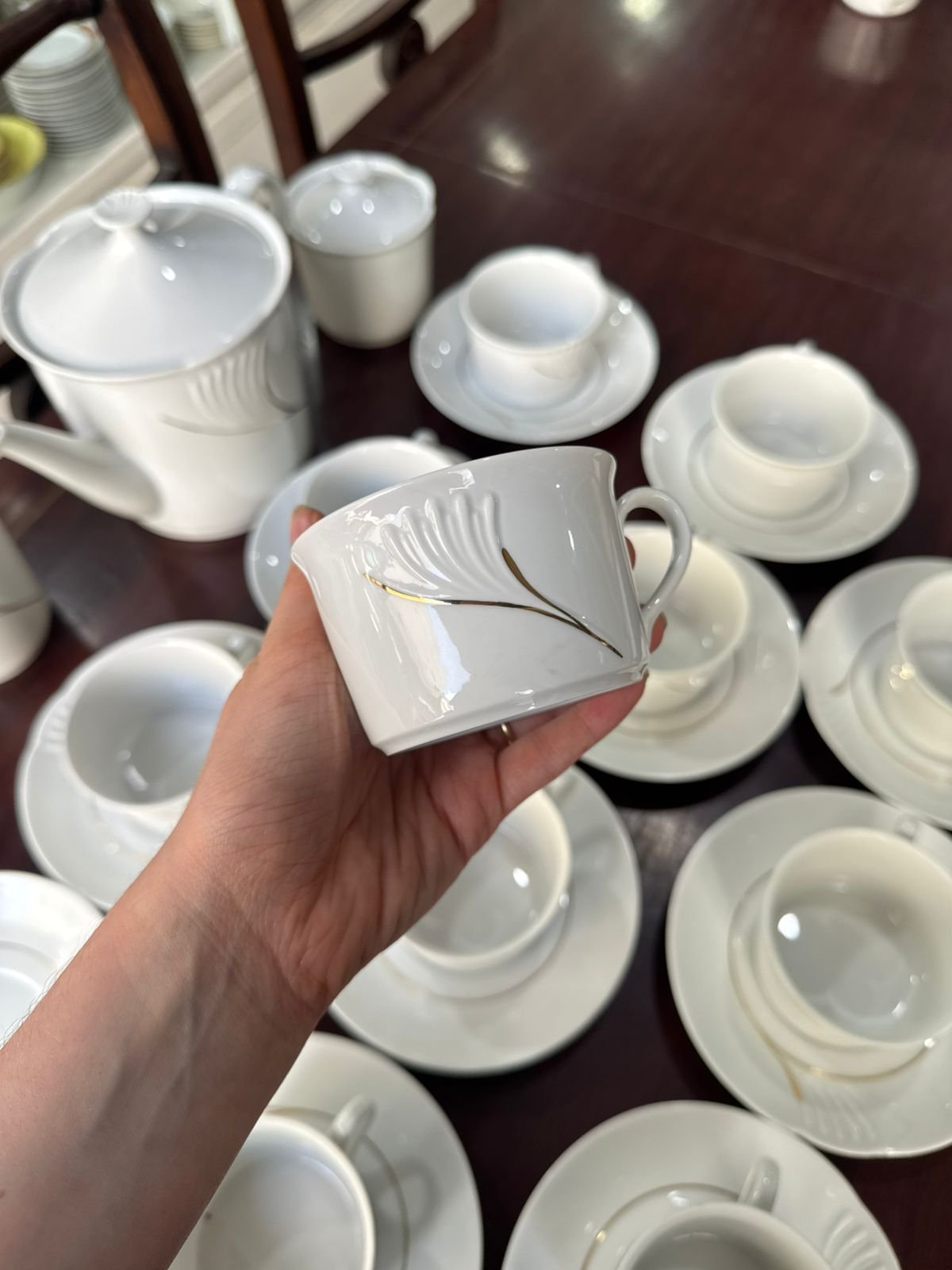 Juego de té porcelana verbano para 11 personas - Image 2