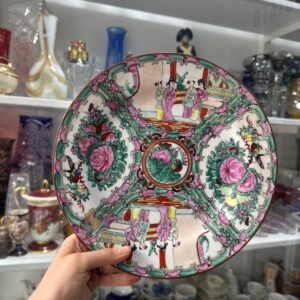 Plato o masitero porcelana oriental pintado a mano