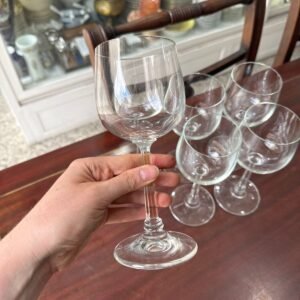 Juego de 6 copas de cristal para vino