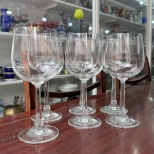 Juego de 6 copas de cristal para vino