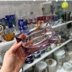 Cenicero de cristal uva