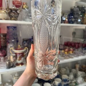 Florero cristal súper tallado