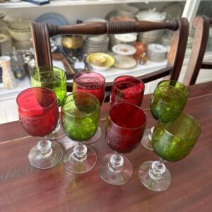 Juego de 8 copas de colores