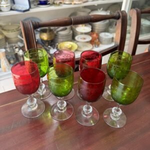 Juego de 8 copas de colores