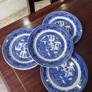 Juego de 8 platos de postre ARABIA WILLOW