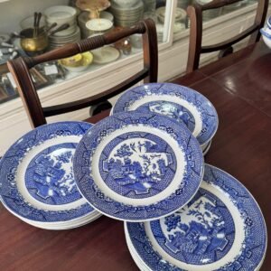 Juego de 11 platos playos ARABIA WILLOW