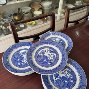 Juego de 11 platos playos ARABIA WILLOW