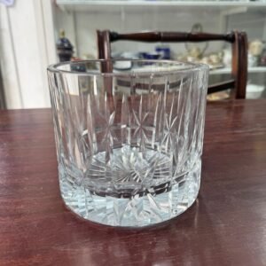 Hielera de cristal tallado