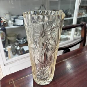 Florero de cristal súper tallado