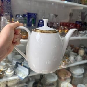 Tetera porcelana verbano con oro