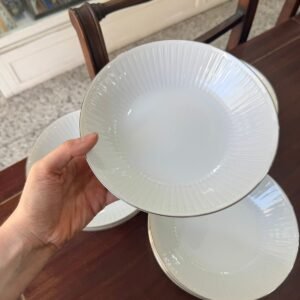 Juego de 12 platos hondos porcelana tsuji