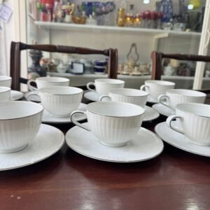 Juego de 11 dúos de té porcelana tsuji