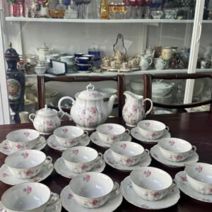 Juego de té completo para 12 personas porcelana verbano