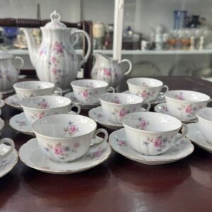 Juego de café completo para 12 personas porcelana verbano
