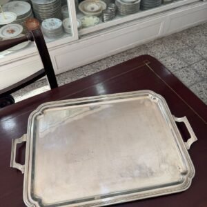 Bandeja con asas platería