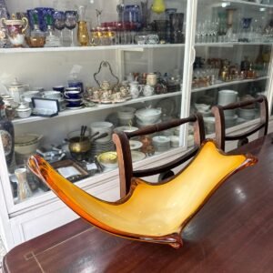 Centro de mesa cristal de murano naranja