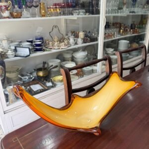 Centro de mesa cristal de murano naranja