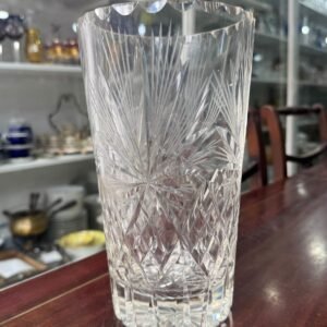 Florero de cristal súper tallado