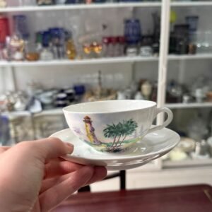 Juego de 10 dúos de té porcelana portugal