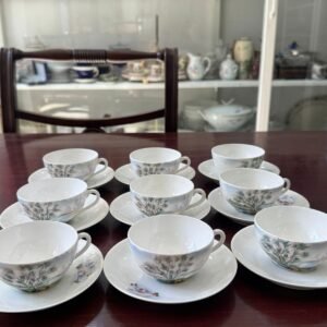 Juego de 9 dúos de café porcelana portugal