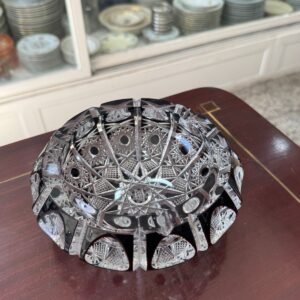 Cenicero de cristal súper tallado europeo
