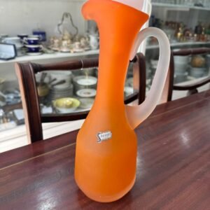 Botellón o jarra de opalina naranja