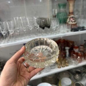 Cenicero de cristal tallado