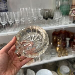 Cenicero de cristal tallado