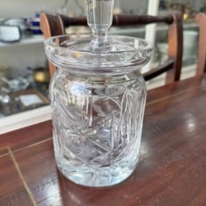 Dulcera, caramelera o bombonera de cristal súper tallado