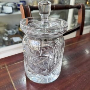 Dulcera, caramelera o bombonera de cristal súper tallado