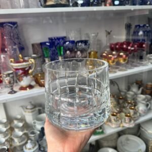 Hielera de cristal tallado