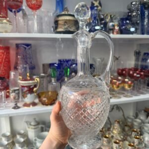 Exquisito botellón de cristal súper tallado