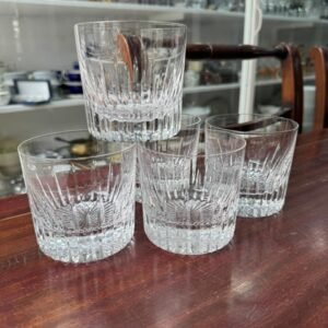 Set de 5 vasos de whisky cristal súper tallado