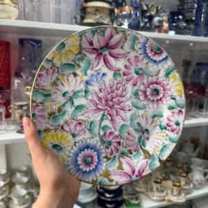 Plato porcelana oriental pintado a mano
