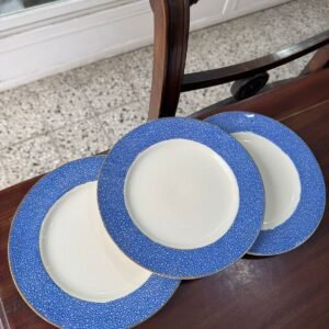 Set de 3 platos de postre ingleses