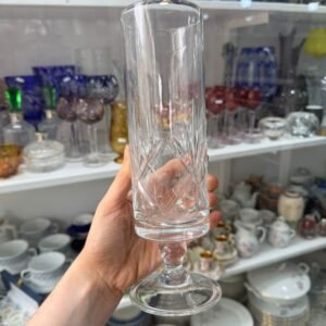 Florero cristal tallado