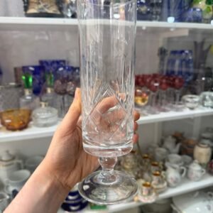 Florero cristal tallado