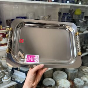 Bandeja metalica de acero inoxidable