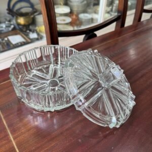 Bombonera de vidrio prensado