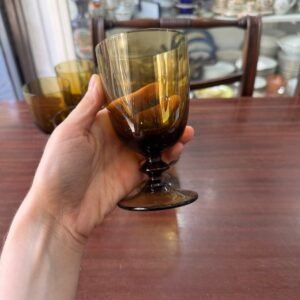 Juego de 9 copas de cristal para agua o vino RETRO