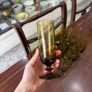 Juego de 12 copas de cristal para champagne RETRO