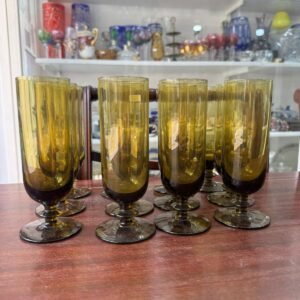 Juego de 12 copas de cristal para champagne RETRO